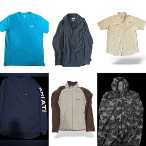 Men’s Medium Clothing Bundle | Ariat Adidas Columbia UA Marmot Michael Kors